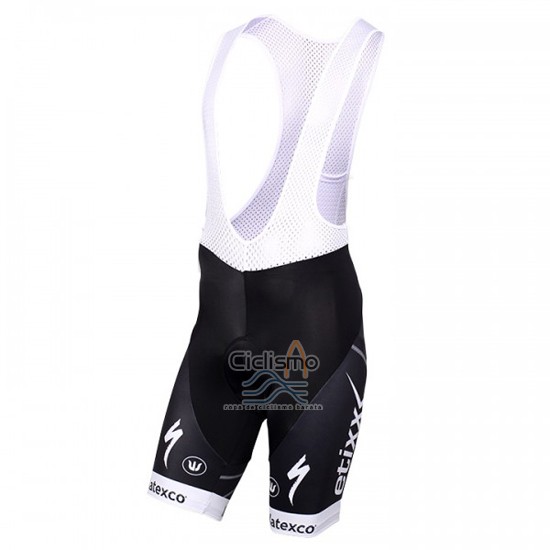 Etixx Quick Step Ropa Ciclismo Culotte Corto 2016 Mangas Cortas Blanco y Negro